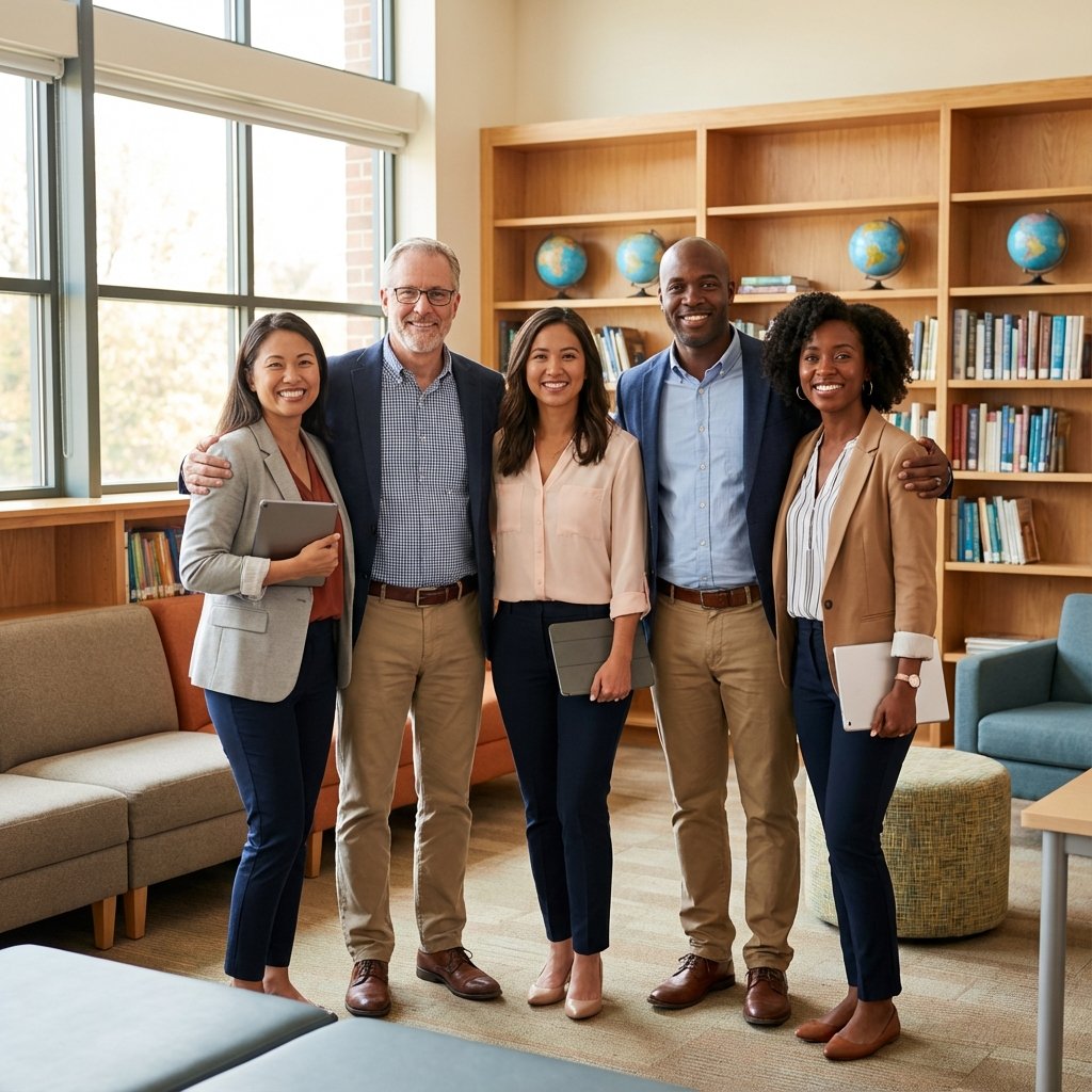 Group of diverse expert tutors